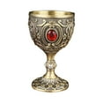 thumbnail image 2 of Uioepy Final Sale European-Style High-End Metal Small Wine Cup E Vintage Medieval Goblet Drinking Glass Party Supplies Handmade Novelty Engraving Metal Wine Cup Desktop Decoration Tableware Stainless, 2 of 8