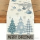 thumbnail image 5 of Camino de Mesa Navideño de 33 X 183 Cm | Decoración Navideña de Poliéster Multicolor | Diseño de Copos de Nieve y Árboles Invernales | Decoración Duradera y Lavable para Fiestas En La Cocina, 5 of 6