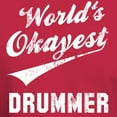 thumbnail image 3 of CafePress - World's Okayest Drummer Dark T Shirt - Men's Classic Graphic Cotton T-Shirt, 3 of 4