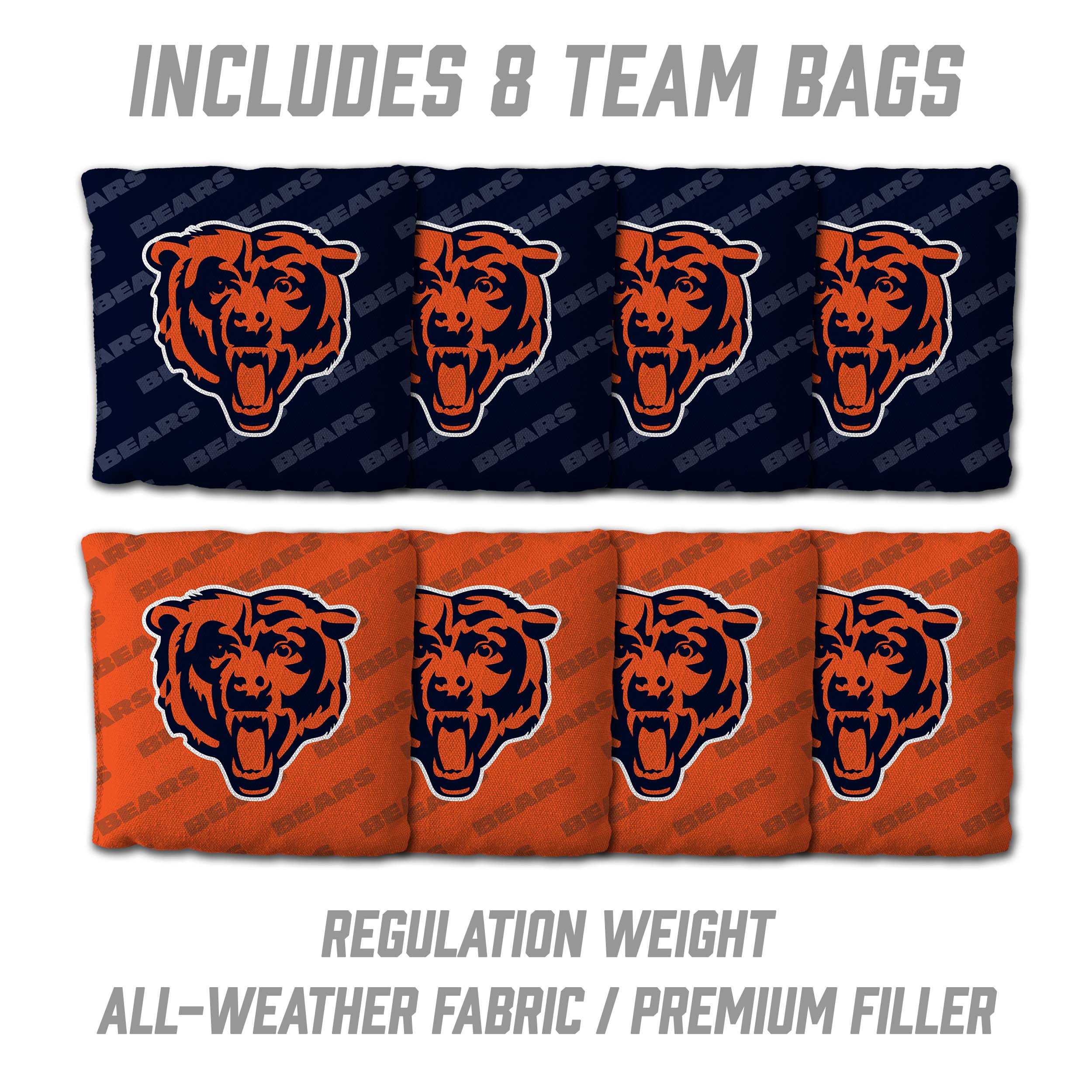 YouTheFan NFL Chicago Bears 2x4 Slogan Series Cornhole
