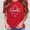 Red, variant on Womens Summer Tops Womens Summer Tops Womens Canada Day Flag Short Sleeve Maple Leaf Tee Top Casual Summer Pullover S