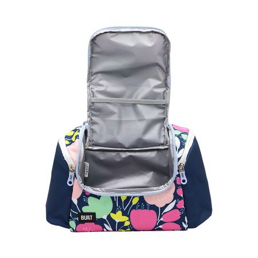 BUILT All Day Insulated Polyester Lunch Bag in Fun Floral