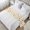 White, Sage, Tangerine, Flax, variant on Fall Thanksgiving Pumpkin Bed Runner Queen/Full Size, Autumn Leaves Farmhouse Plaid Bed Scarf Protector Slipcover for Bedroom Wedding Room Hotel, Bedding Runner Throws for Foot of Beds 83"x20"