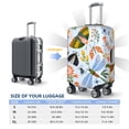 thumbnail image 4 of Fuzoiu Insects and Flowers Print Suitcase Cover,Washable Luggage Covers for Suitcase,Elastic Luggage Protector Cover,Scratch Resistant Travel Suitcase Covers-X-Large, 4 of 7
