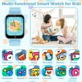 thumbnail image 2 of Reloj inteligente Luyiilo para niños con juegos de rompecabezas, cámara HD azul, 2 of 7