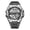 1 silver black, variant on Men's watch, electronic dual-display watch, fashion watch, chronograph, alarm clock, multifunctional sports waterproof watch, business trendy watch