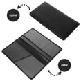 CIMAXIC Car Registration Insurance Card Holder Black Pu Wallet ...