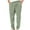 Green, variant on Diufon Men's Straight Leg Pants Cotton Linen Drawstring Waist Baggy Casual Versatile Trousers with Pockets