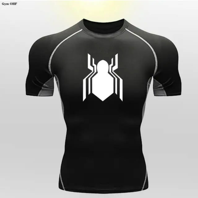 LNGOOR T-shirt de Sport à Manches Longues pour Enfants, Compression, Séchage Rapide, Course, Gym, Entraînement Physique, Rashgard, Collants