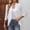 White women's 3/4 sleeve blazer a1, variant on MORESEC Women's Fall Spring 3/4 Sleeve Open Front Solid Casual Blazer CoverUp Cardigan Top Lightweight Kimono Shrug Office Work Outerwear, Mint Green XL