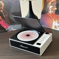 thumbnail image 4 of Inteprter Reproductor de CD portátil ABS con control remoto y USB-C de carga rápida, reproductor de disco CD pequeño y portátil Cables de audio/vídeo naranja, 4 of 6