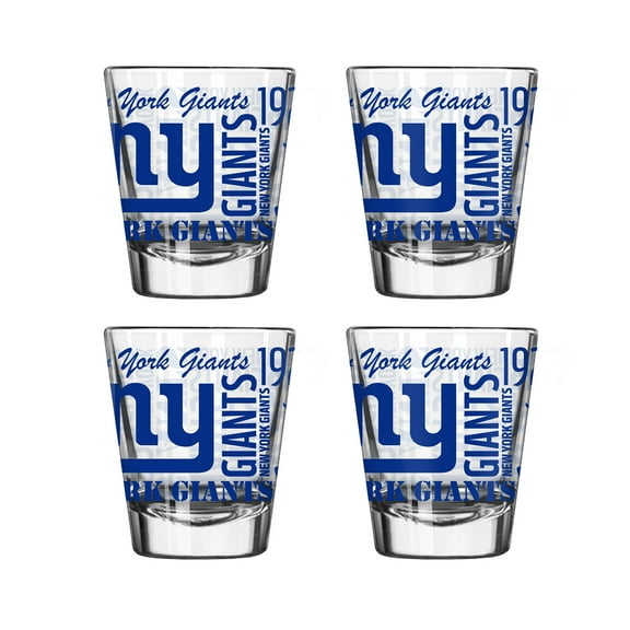 Logo Brands New York Giants 4-Pack 2oz. Shot Glass Set