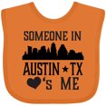 thumbnail image 3 of Inktastic Austin Texas Someone Loves Me Skyline Boys or Girls Baby Bib, 3 of 4