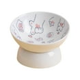 thumbnail image 6 of Raised Pet Feeder Cat Food Plate Water Drinking Bowl, Pet Bowl, Pet Feeding Bowl Food Container, Stable Elevated Cat Bowl Pets Supplies , Pink, 6 of 9