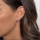 thumbnail image 2 of 14K Gold Plated Cubic Zirconia Cuff Earrings Huggie Stud, 2 of 4