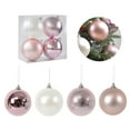 thumbnail image 4 of Earth Tone Christmas Ornaments Red Christmas Balls 4.7IN 4 Piece Christmas Ball Set Christmas Hanging Decorations, 4 of 6