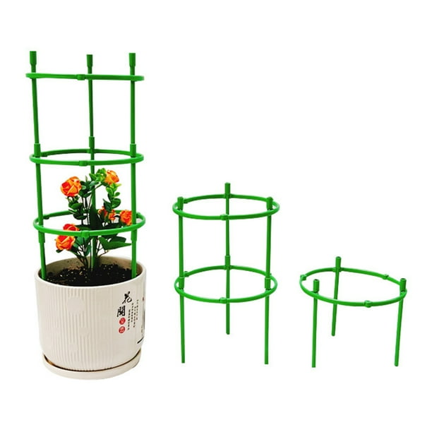 Enrejado Plantas Tomate para Jardín Jaula Redonda Tomates Columna Plástico Soporte Vid