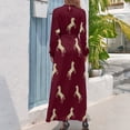 thumbnail image 3 of Vestido largo Gold Horse, vestido para mujer, vestidos largos de verano para mujer, 3 of 5