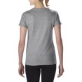 thumbnail image 2 of Heavy Cotton Women’s V-Neck T-Shirt, L, Graphite Heather, 2 of 3