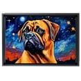 thumbnail image 2 of Bullmastiff Dog Canvas Van Gogh Starry Night Wall Art Gifts Canvas Wall Art Frame Music Artist Customized Canvas Framed Photo Art Work For The Bedroom(Gifts For Dog Lover ), 2 of 6
