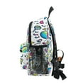 thumbnail image 4 of FORMRS School Backpack with Front Zippered Pocket 12" Student Travel Daypack, Blue Doodle Pattern, 4 of 6