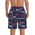 thumbnail image 3 of KLL Nautical Style Sailboat Men's Casual Summer Beach Shorts Hawaiian Shorts with Pockets-3X-Large, 3 of 5