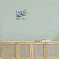 thumbnail image 2 of Stupell Dolphins & Fish Aquatic Fractals Landscape Painting Gray Framed Art Print Wall Art, 2 of 7