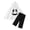 White, variant on Gunia Kids Ghost Hooded Cape For Boys Girls 2 Piece Halloween Costumes Cloak Cute Party Dress Up Outfits Poncho,Size 1-9 Years