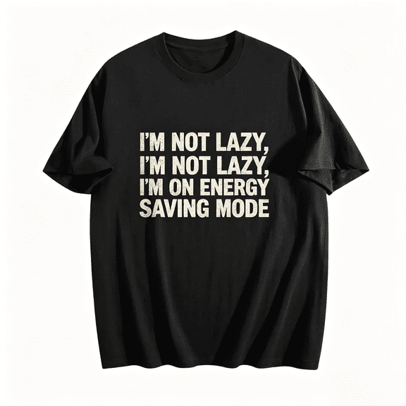 Mens Graphic T Shirts 100% Cotton - Casual Crewneck Short Sleeve Tee for Men, Soft Breathable Everyday Top