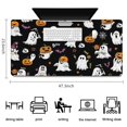 thumbnail image 5 of Long Mouse Pads for Desk,Black Halloween Ghosts and Pumpkins Desk Mats on Top Of Desks, Desk Mouse Pad Extra Large with 3mm Non-Slip Base and Stitched Edge for Gaming,Office,Work,Home 47.3"x23.6", 5 of 6