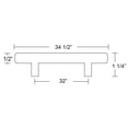 thumbnail image 2 of Emtek S62013SS EMT Cabinet Pull, 2 of 2