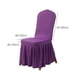 thumbnail image 2 of Juego de 2 fundas para sillas de comedor, fundas para sillas de comedor con faldón, fundas de asiento lavables y protectoras para decoración del hogar o fiestas, 2 of 5