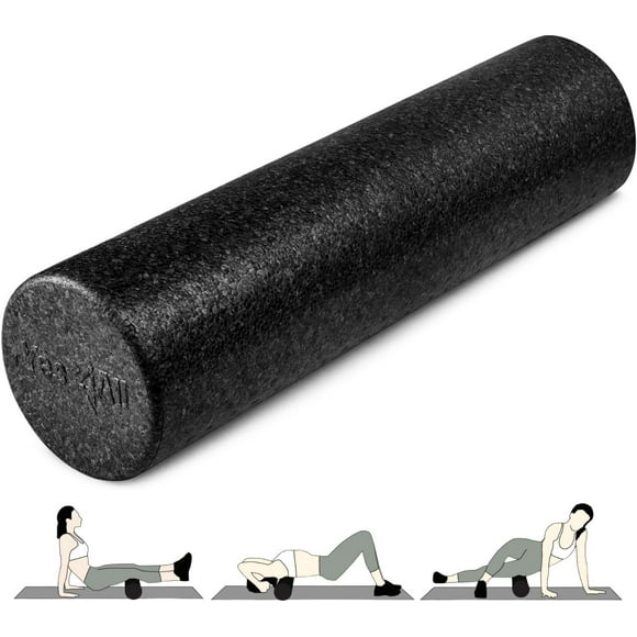 HighDensity EPP Round Back Roller Foam Exercise Foam Roller for Yoga Pilates & Stretching