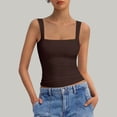 thumbnail image 2 of fatyb Tank Tops for Women Sleeveless Square Neck Shirts Beach Vacation Tees Summer Casual Undershirts, 2 of 5