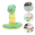 thumbnail image 1 of LOLIPPYY Cartoon Stuffed Animal Toy Snake Green Plush Design 1Pcs for Party Atmosphere Creation, 1 of 6