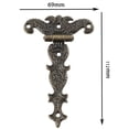 thumbnail image 3 of veasfak 4 Pcs Charnières de Porte Rétro, Décoratives avec Vis Charnières de Fesses Matériel Armoire Bronze, 3 of 9