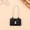 Black, variant on Fashionable Dollhouse Metal Chain Bag Pack Doll Bag Miniature Shopping Handbag For Clothes Accessories