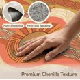 thumbnail image 6 of ODIKA 4'x6' Washable Area Rug Pet Friendly, Non-Shedding Sunset Retro Vinyl Phonograph Disc Colored Border Print Record for Bedroom, Reading Nook, 6 of 7