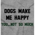 thumbnail image 2 of Dogs Make Me Happy You Not So Much Plus Size Crewneck Graphic Tee Shirt Brisco Brands 2X, 2 of 3