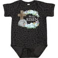 thumbnail image 3 of Inktastic Easter He Has Risen with Cross and Flowers Boys or Girls Baby Bodysuit, 3 of 5