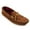 Brown, variant on Minnetonka Men's Double Bottom Fleece Hardsole Moccasin