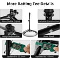 thumbnail image 6 of Kids Baseball Tee, 20.87 to 31.29 Inches Batting Tees for Baseball with Carry Bag, Portable Stable Baseball Tees for Hitting, Tripod Tanner Tee for Baseball Practice Stand Aged 3-8 Years, 6 of 9