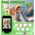 thumbnail image 3 of Inadays Kids Smart Phone for Boys Gifts - Toddler Christmas Birthday Gift for Age 3 4 5 6 7 8 Year Old, Kids Cell Phone Toy with Touchscreen, Dual Cameras, Learning,Mp3 Player,Games with 32 GB Card, 3 of 8