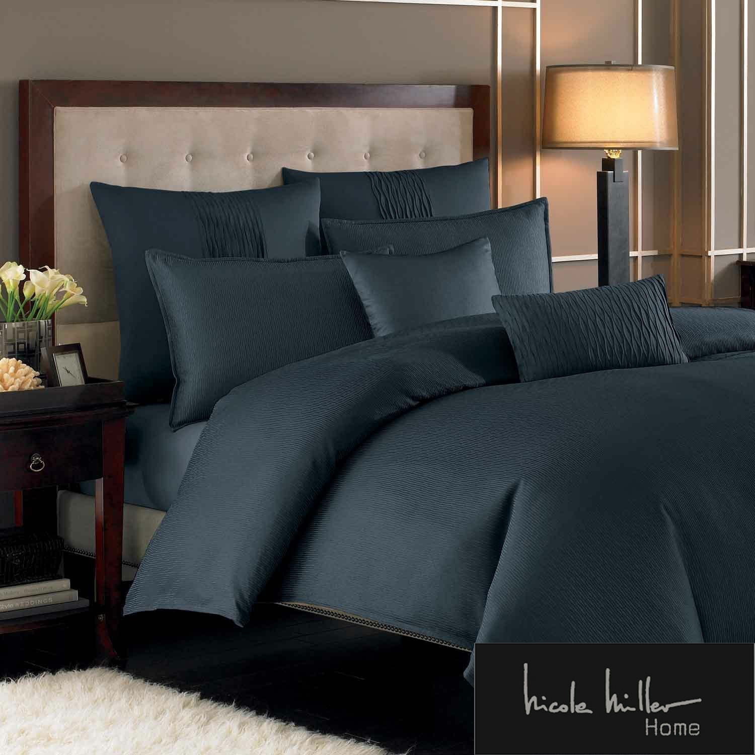 Nicole Miller Currents Pillow Sham STANDARD Ink Color Walmart