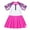 Hot Pink, variant on YEAHDOR Kids Girls One-piece Swimsuit Sun Protection Swimming Dress Short Sleeve Zipper Bathing Suit Light Purple 12