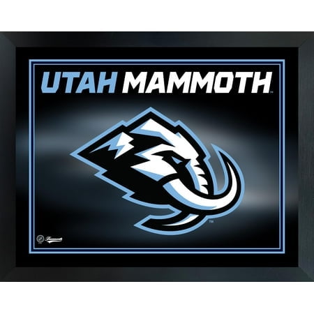 Utah Mammoth Framed 16x20 PhotoGlass Logo Print