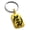 Gold, variant on Stainless Steel Aztec Supremacy Rune Engraved Small Rectangle Dog Tag Charm Keychain Keyring