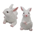 thumbnail image 3 of Bunny Decoration,1 Pair Bunny Rabbit Bunny Statue Rabbit Ornament Best in Class, 3 of 8