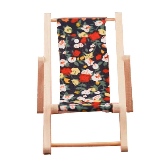 Micro Beach Chair 1:12 Furniture Accessories Folding for