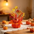 thumbnail image 5 of WYBXZ Style C Artificial Pumpkin Centerpiece, Sunflower Floral Decor for Summer Home, Thanksgiving Accent (143), 5 of 7